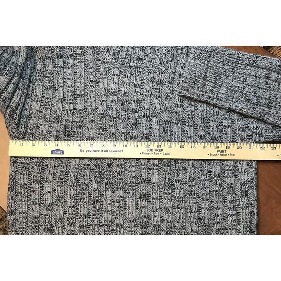 Urban Outfitters Women's Gray Black Ribbed Knit Pullover Turtleneck Sweater Med - Picture 7 of 7